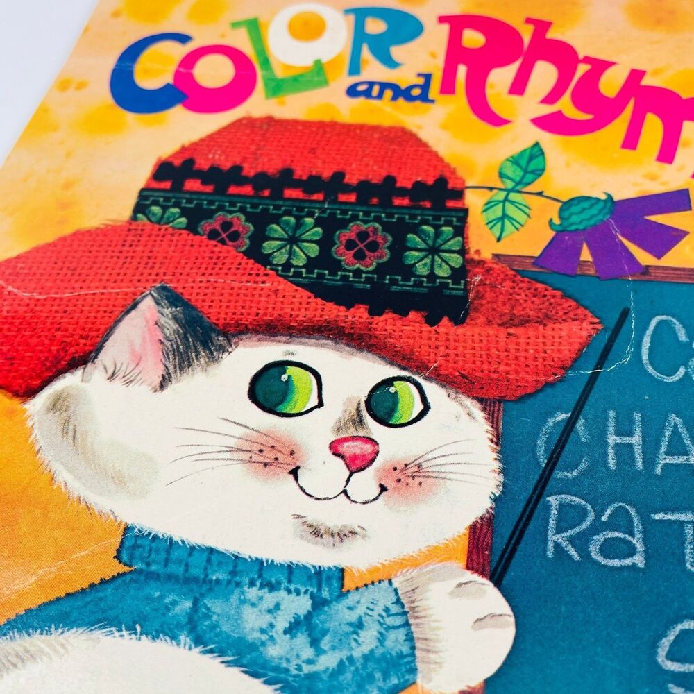 Color and Rhyme Whitman 1972 Vintage Children's Book Illustrated 1111 - Picture 4 of 8